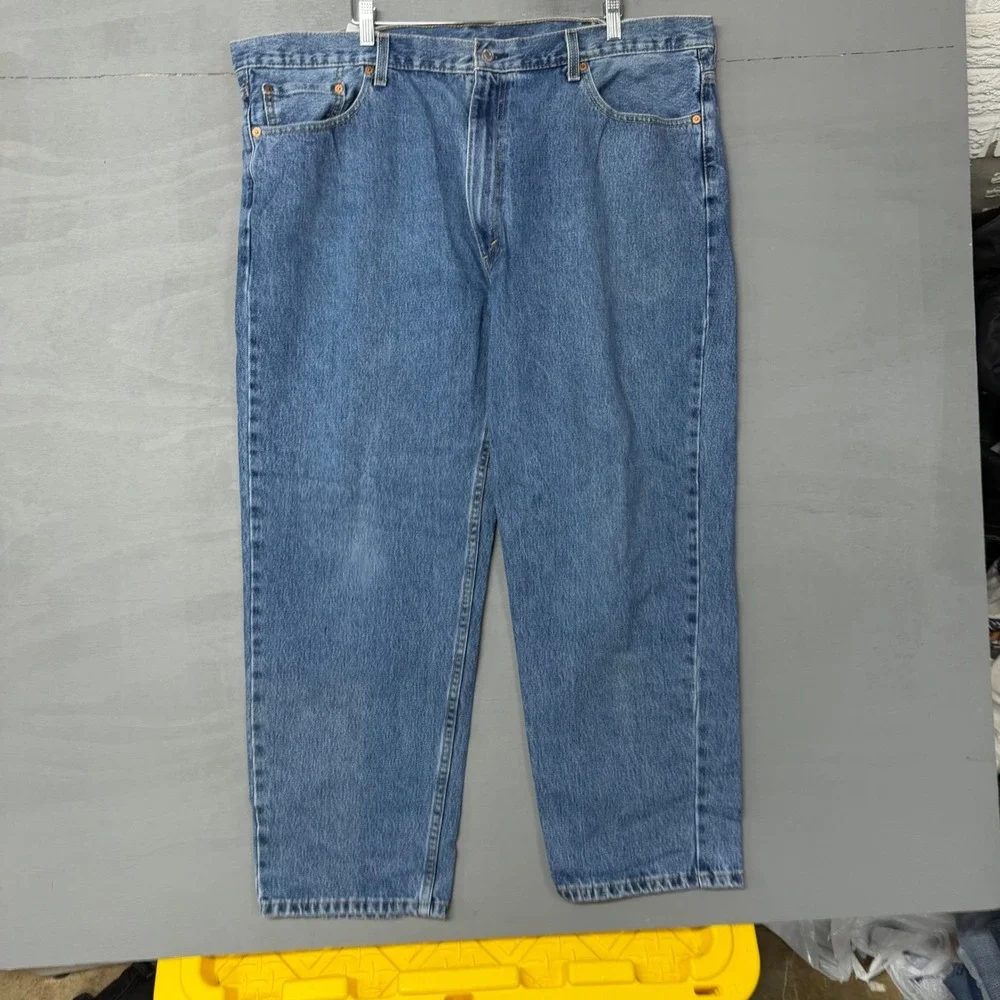 Levis 550 Relaxed Fit Tapered Leg‎ Blue Denim Jeans Mens 44x30 PC9-01550-4891